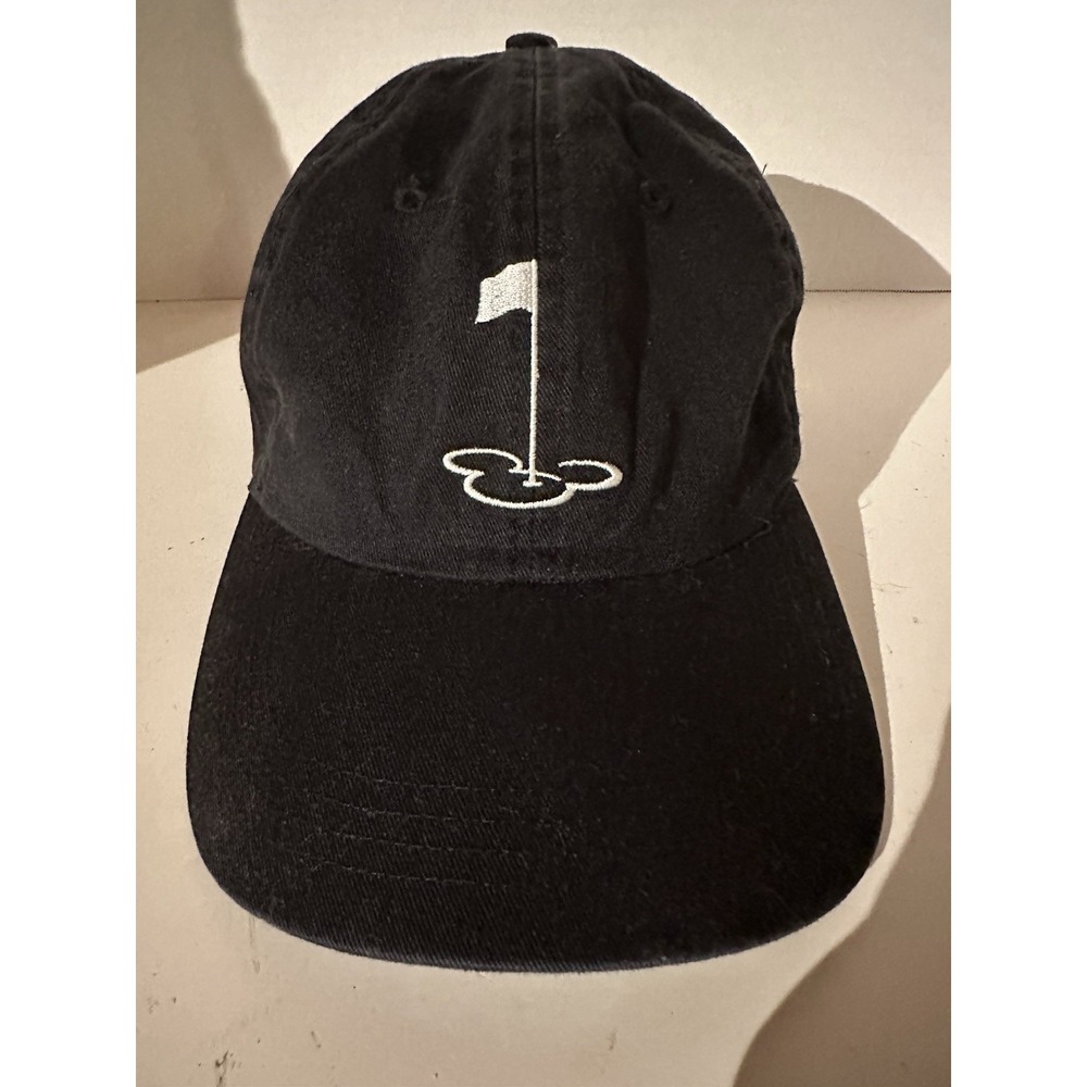 Walt Disney World Golf Hat Hidden Mickey Logoโ Black Logo Adj. Special Edition